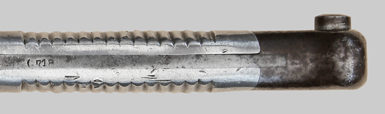 Image of Argentine aluminum grip M1891 bayonet.