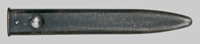 Thumbnail image of Australian early L1A2 knife bayonet with squared fuller.