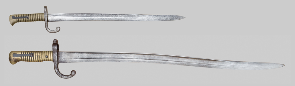 Image of Brazil Comblain Cadet Yataghan bayonet.