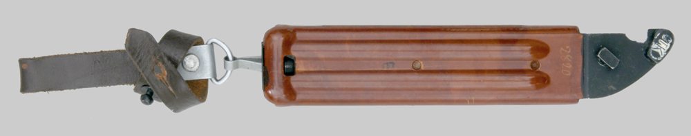 Image of Bulgarian Orange AKM Type II bayonet.