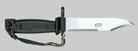 Thumbnail image of Bulgarian black AKM Type II knife bayonet.