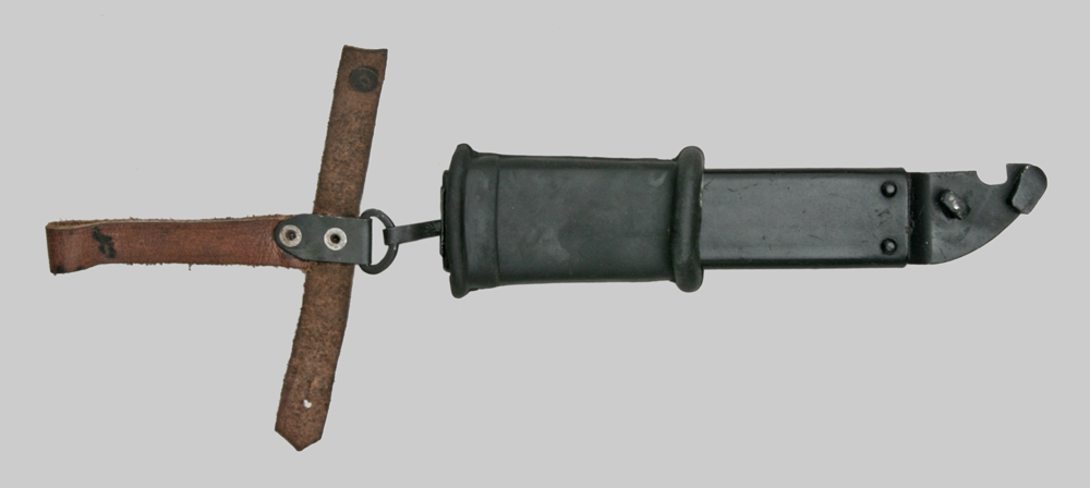 Image of Egyptian AKM Type II Transitional bayonet With Brown Grip.