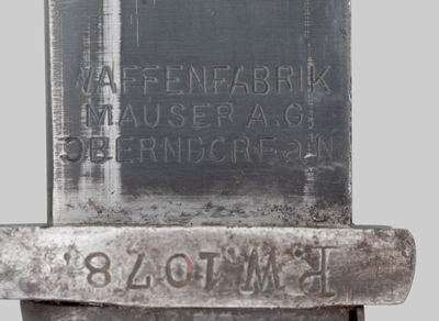 Image of German M1898/05 sword bayonet used by the Reichsluftfahrtministerium (State Air Ministry), forerunner of the Luftwaffe.