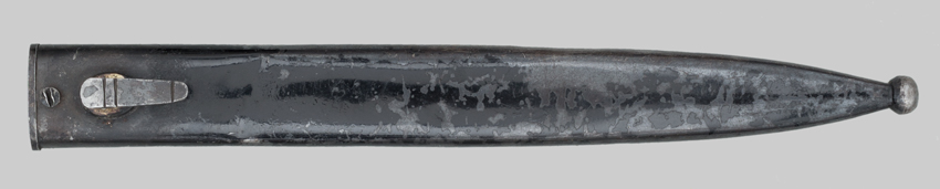 Image of German M1884/98 Third Pattern export bayonet with muzzle ring.