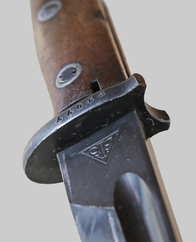 Image of German S 109(j) bayonet (captured Yugoslavian M1924 bayonet).