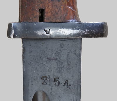 Image of German S 109(j) bayonet (captured Yugoslavian M1924 bayonet).