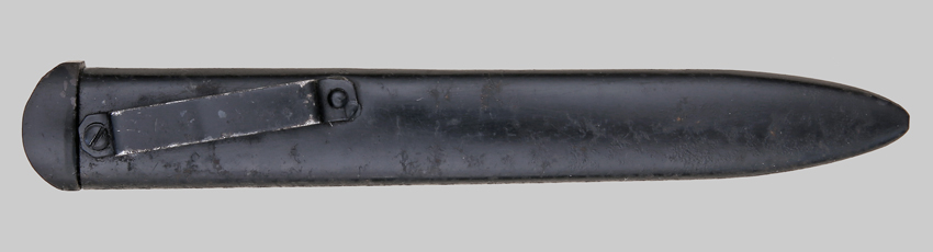 Image of Italian M1938 latch-lock folding bayonet.