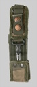 Thumbnail image of Lithuanian camouflage pattern nylon AKM bayonet belt frog.