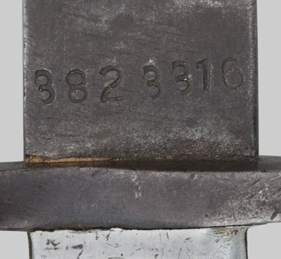 Image of Peruvian M1891 bayonet alteration for U.S. M1 Carbine.