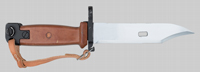 Thumbnail image of Polish 6H4 (AKM Type II) bayonet.