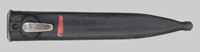 Thumbnail image of South African R1 bayonet with plastic scabbard.