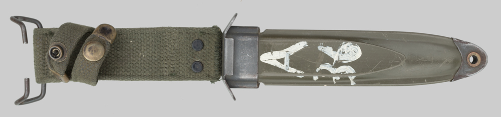 Image of South Korean conversion of U.S. M6 bayonet for U.S. M1 Carbine.