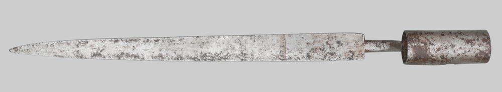 Image of early Colonial American socket bayonet.