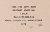 Thumbnail image of M6 bayonet made by Aerial Cutlery Co.