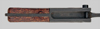 Thumbnail image of Czechoslovakia VZ-58 knife bayonet with lower crossguard extension and extended tang.