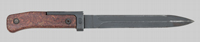 Thumbnail image of VZ58 cut-away training bayonet.